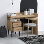 Hanah Home Mesa de estudio Dec0087 Roble 100cm x 80cm x 45cm